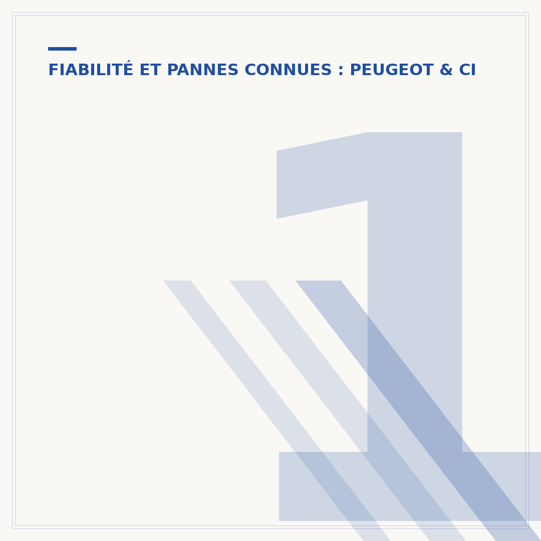 1.2 PureTech : comprendre les problèmes récurrents