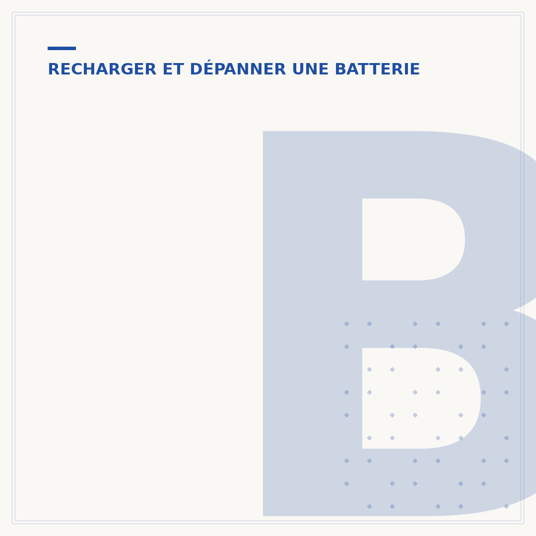 Batterie de voiture qui ne charge plus avec chargeur