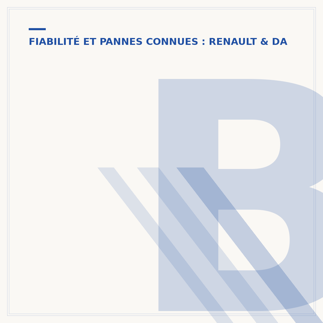 Blue dCi 95 : comprendre les problèmes courants