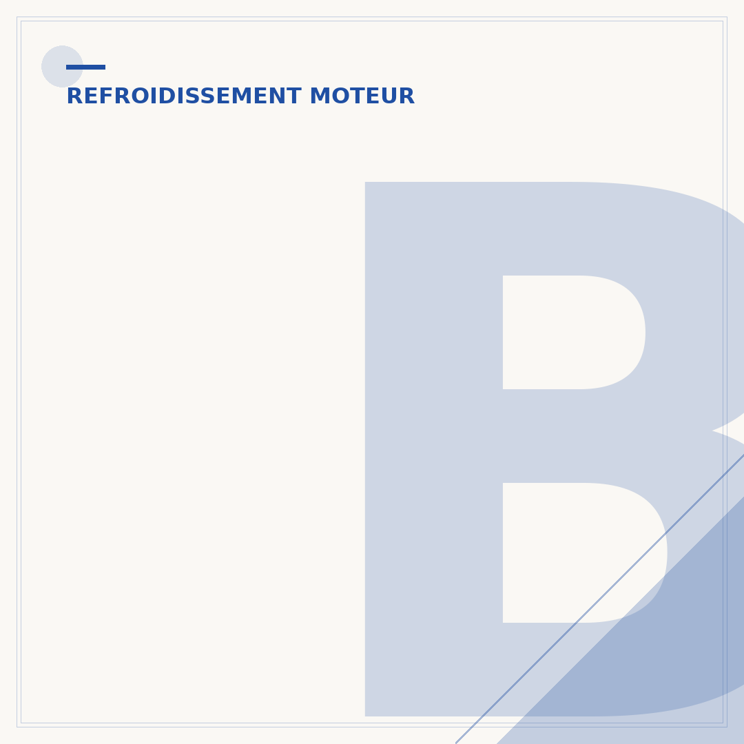 Bride de liquide de refroidissement : rôle et entretien