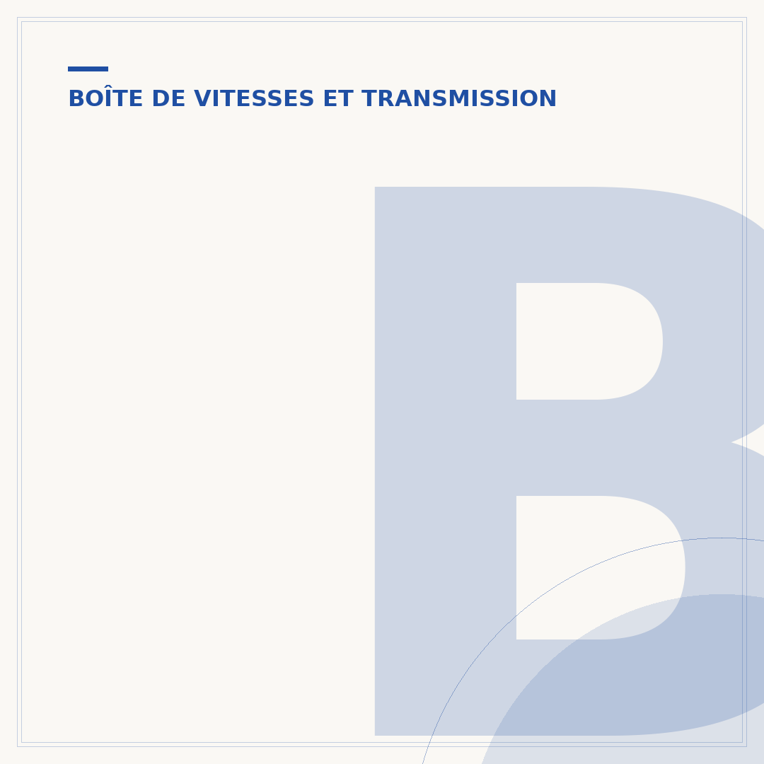 Bruit de claquement de la boîte de vitesse