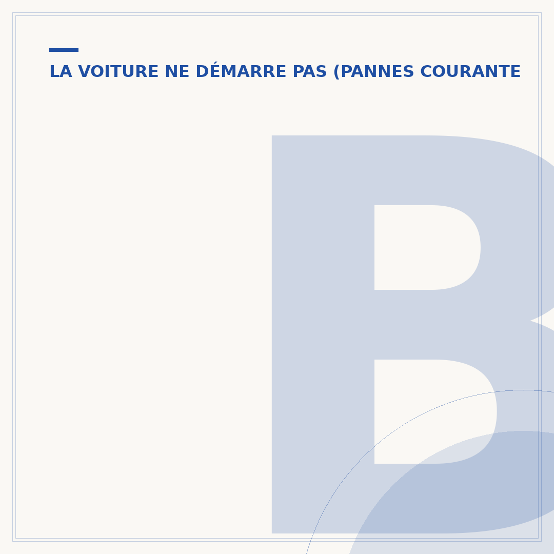 Bruit métallique au démarrage à froid : causes et solutions