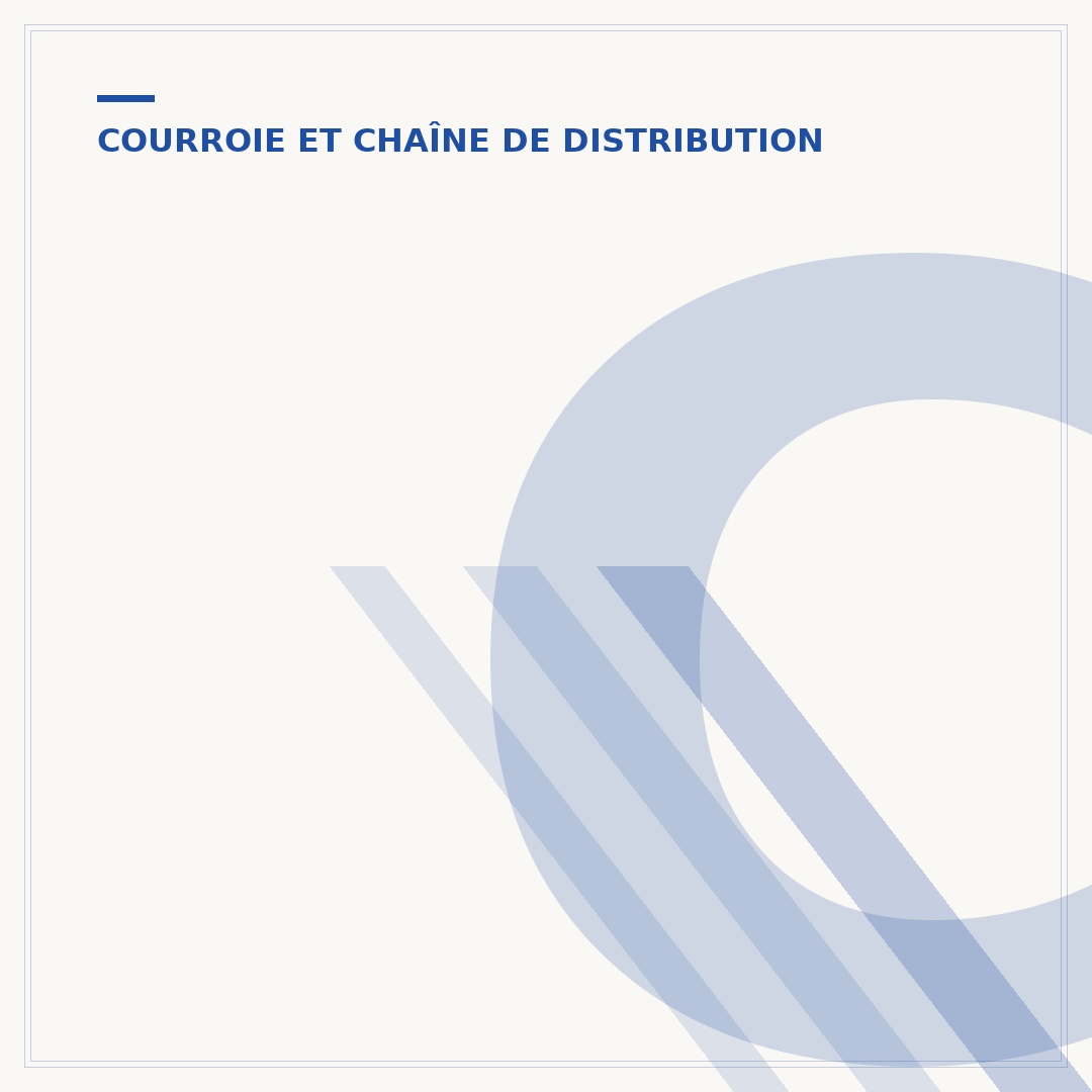 Chaîne ou courroie de distribution