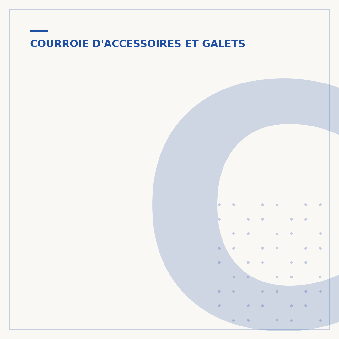 Changer le galet tendeur de la courroie accessoire