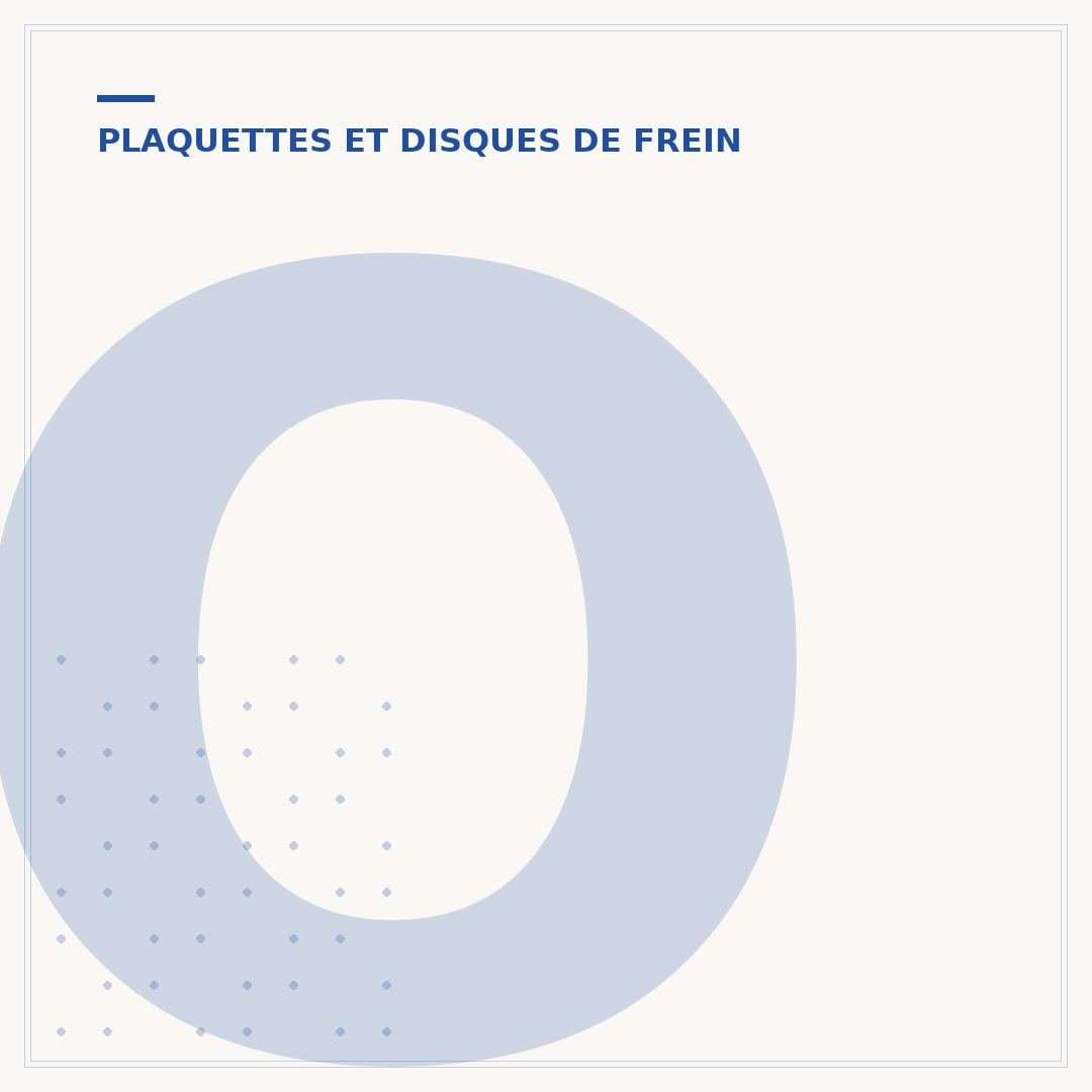 Où changer les plaquettes de frein