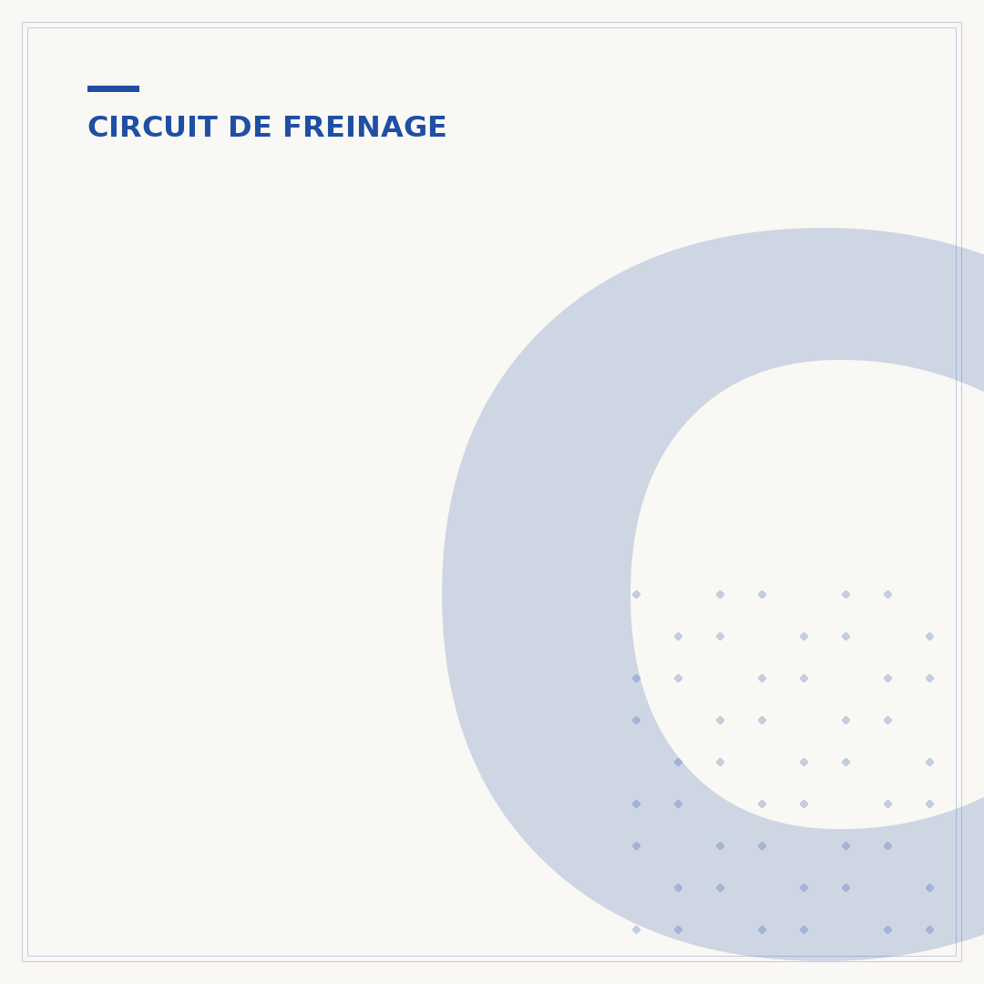 Couple de serrage de l'étrier de frein
