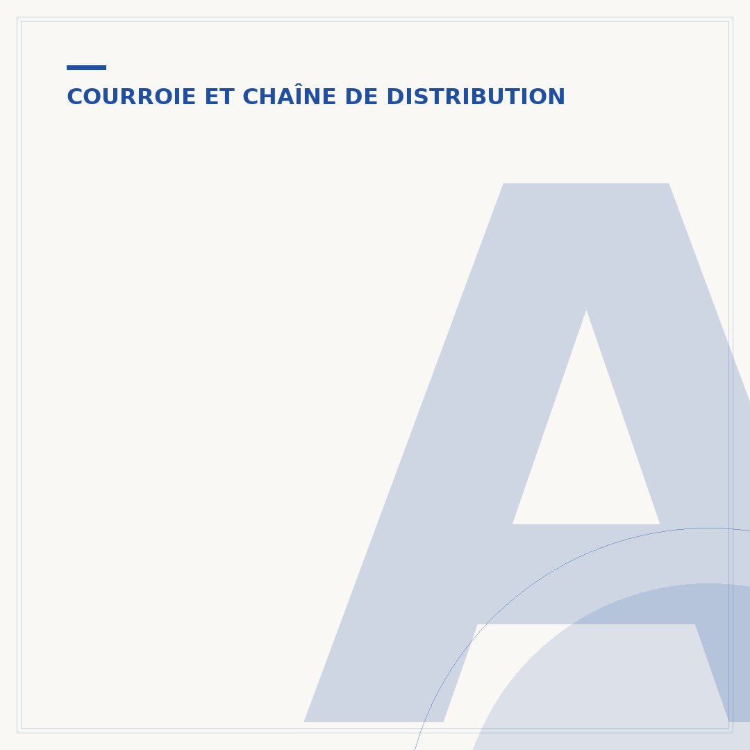 À quoi ça sert, la courroie de distribution ?