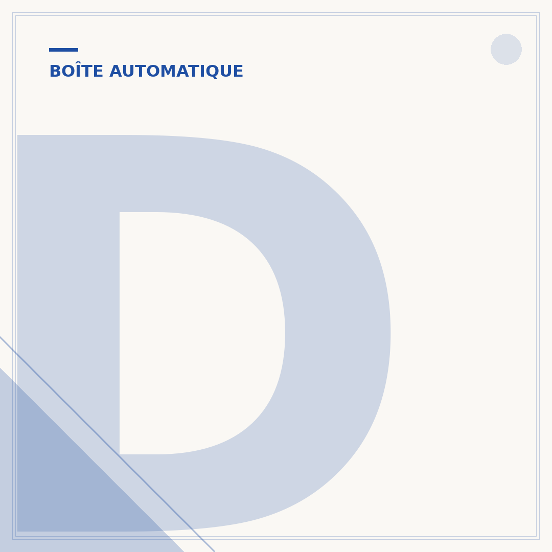 Défaut de boîte de vitesse automatique