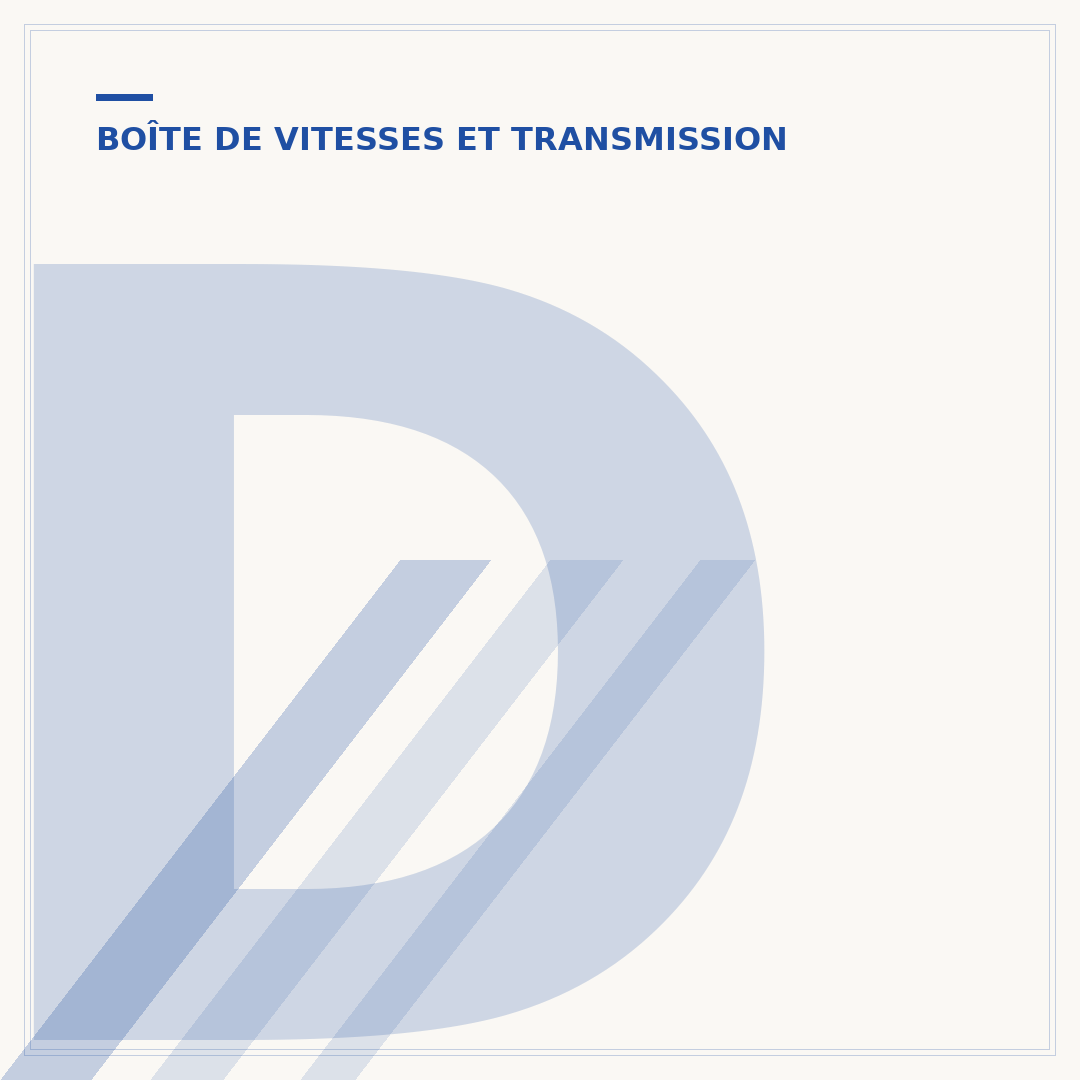 Démontage de la tringlerie de boîte de vitesse 106