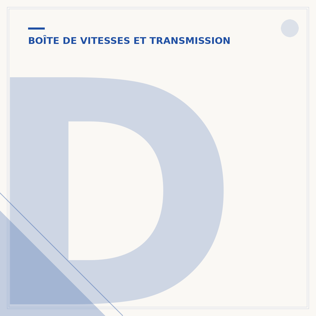 Dépose d'une boîte de vitesse