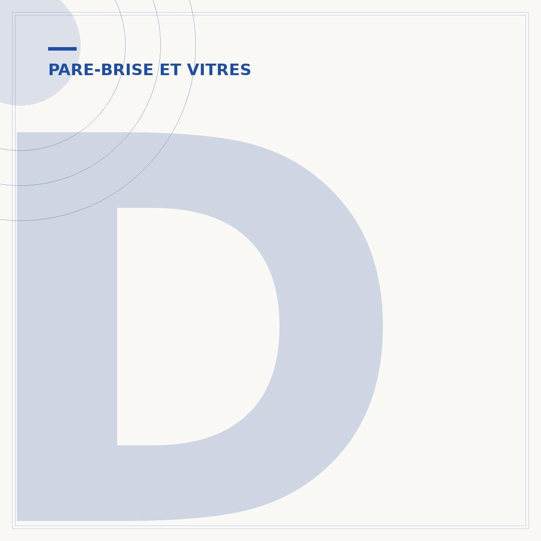 Dimensions du pare-brise de la 208