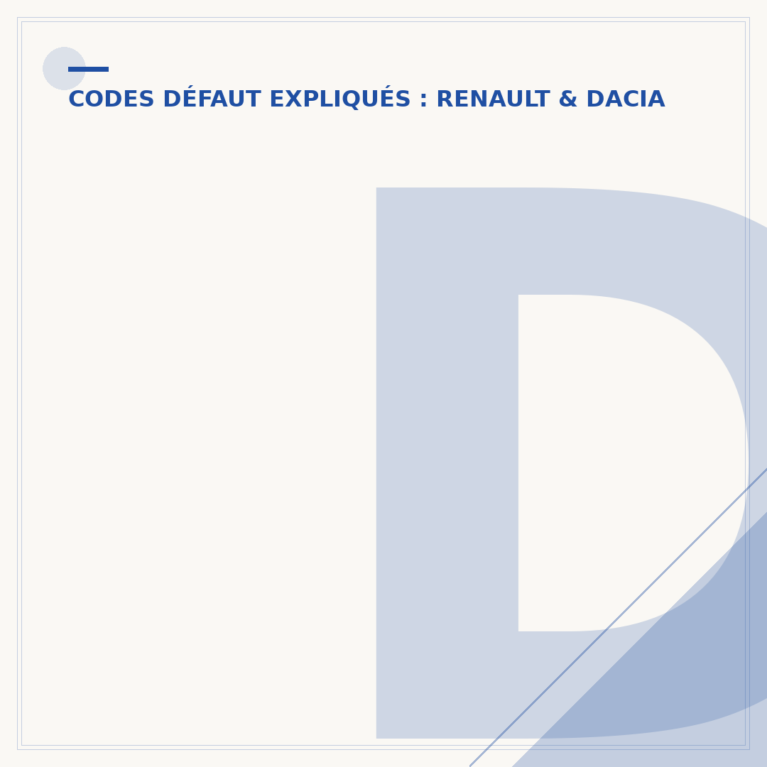 DTC P0203 Renault : comprendre et agir sur l'injecteur 3