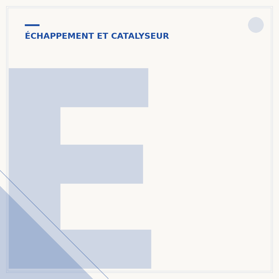 Emplacement de la sonde lambda