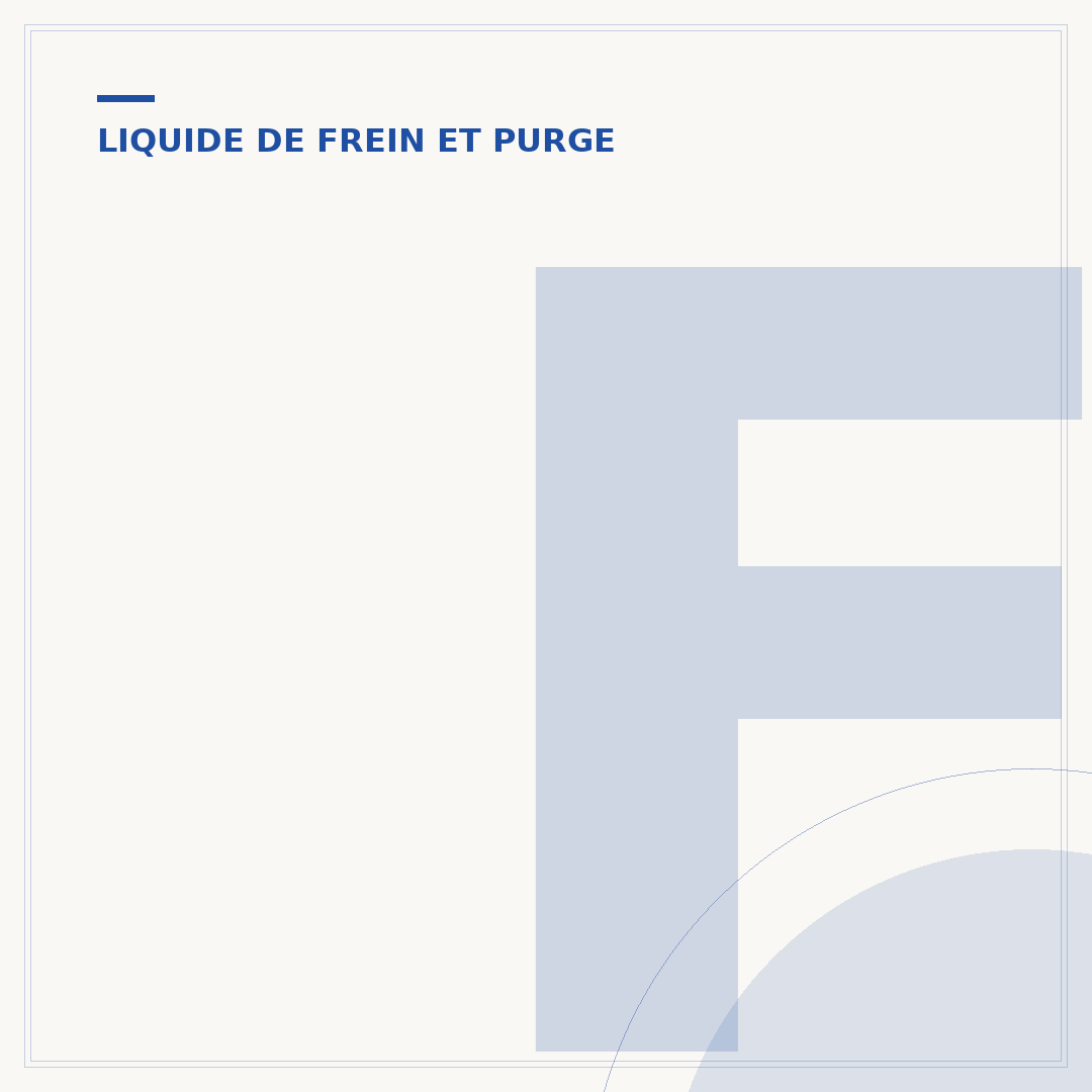 Frein mou après purge