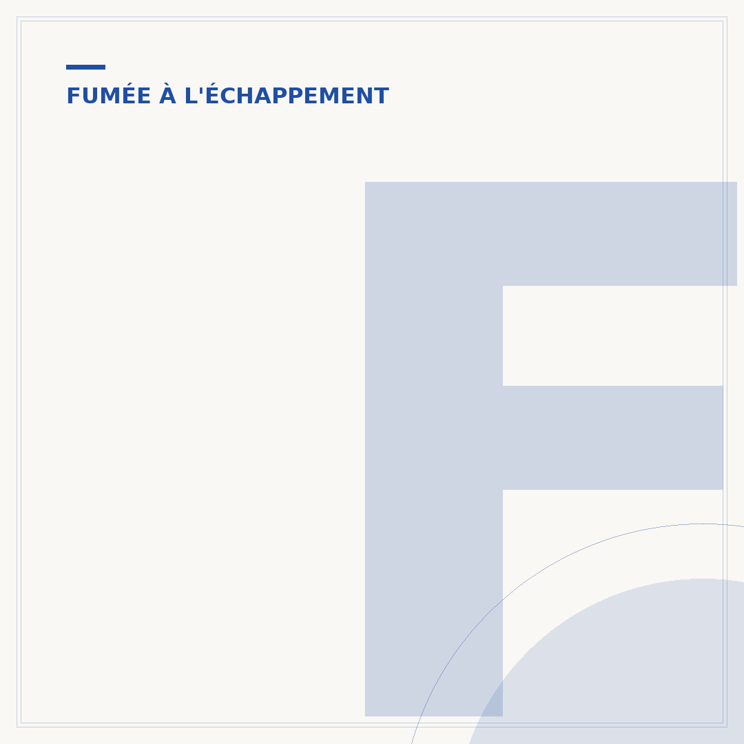 Fumée bleue échappement moteur diesel : causes et diagnostic