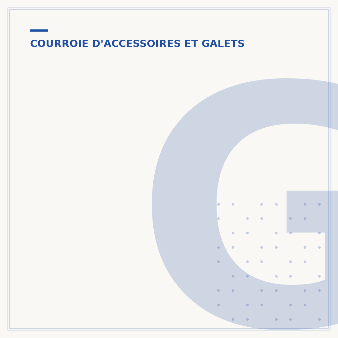 Galet tendeur de courroie accessoire 1.6 HDI