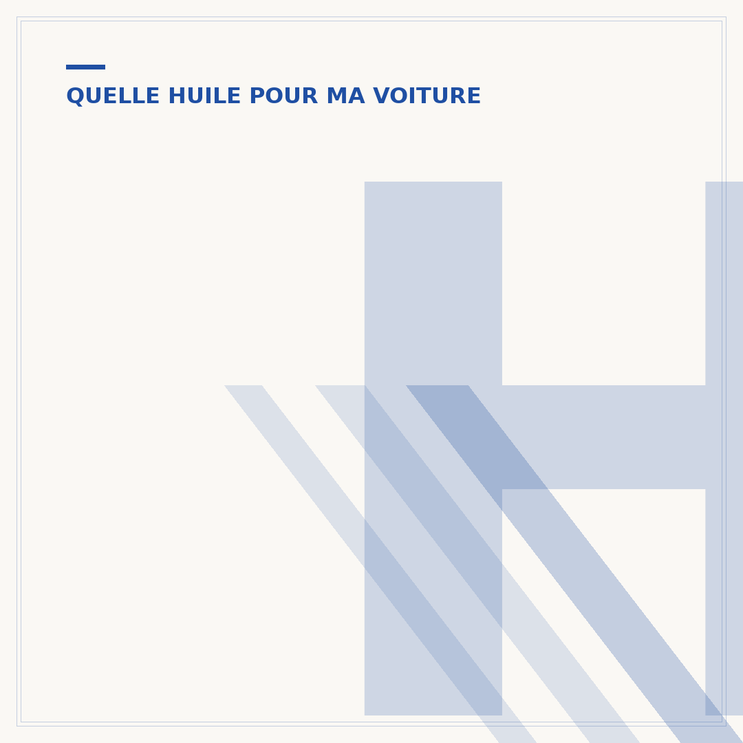 Huile moteur 20w50 essence : ce qu'il faut savoir