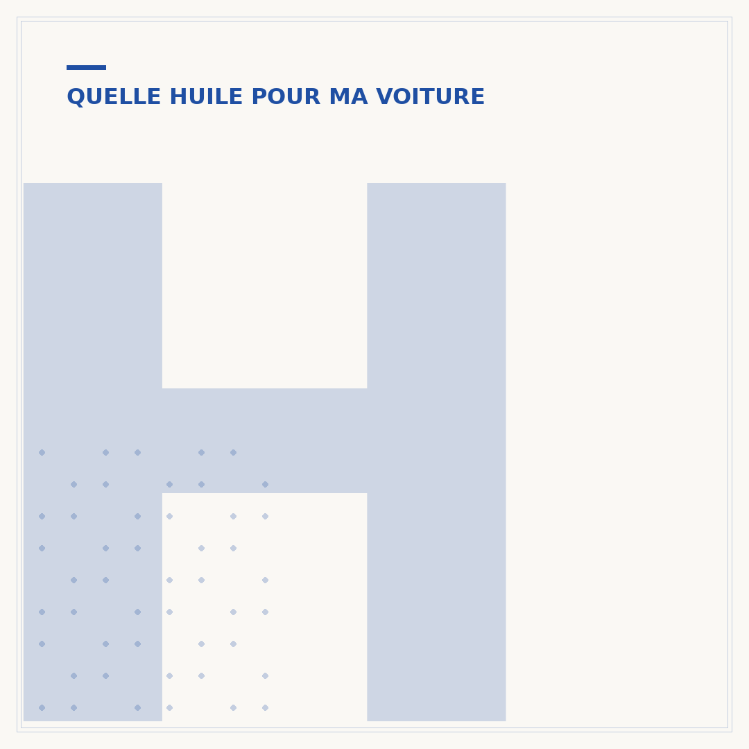 Huile moteur 5w30 et kilométrage : ce qu'il faut savoir