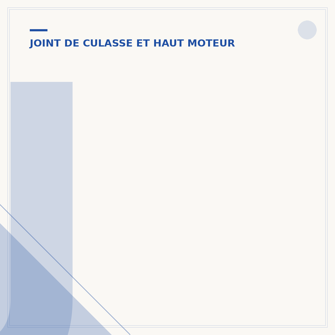 Joint de culasse et mayonnaise