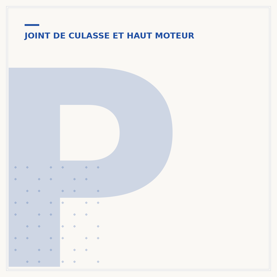 Prix du joint de demi-culasse