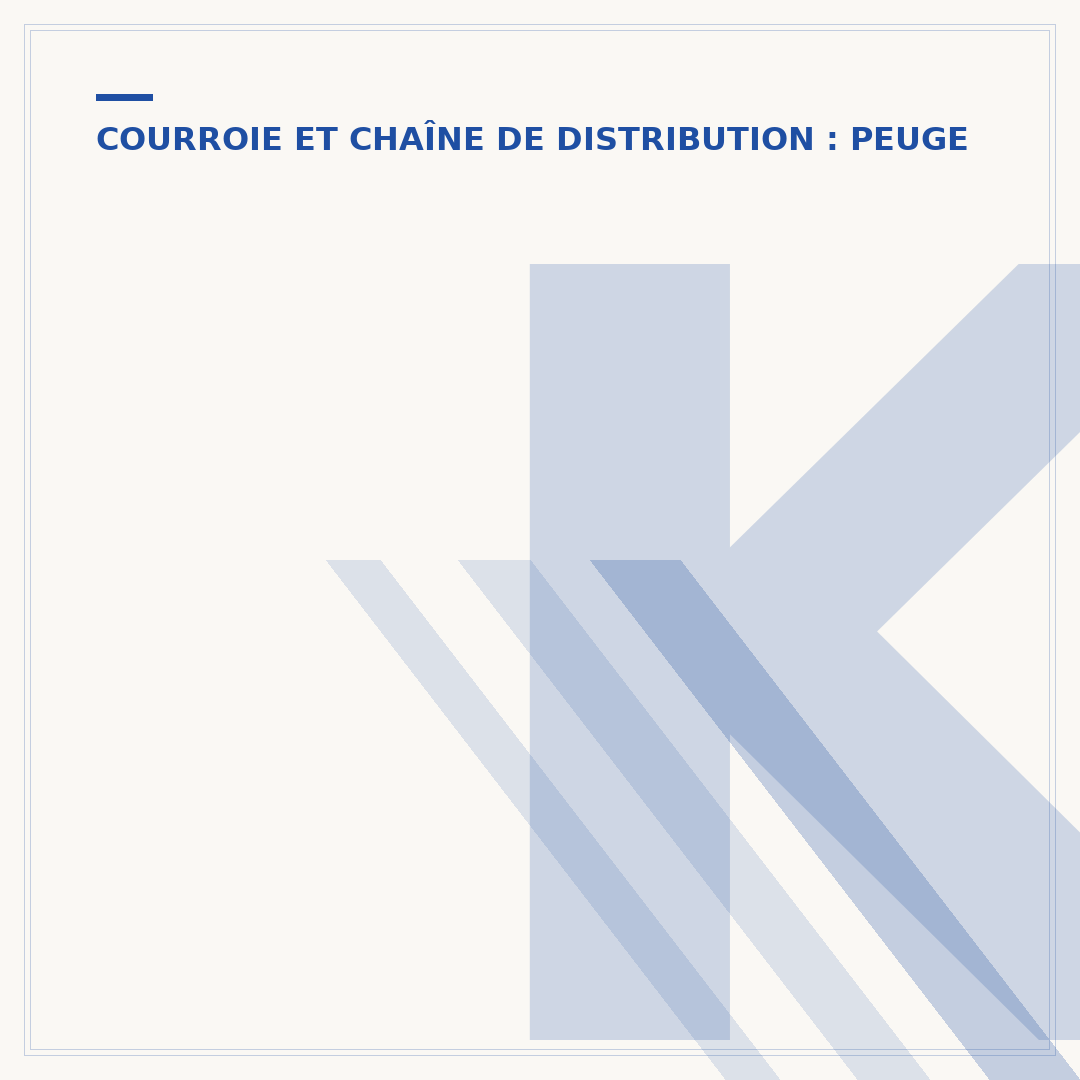 Kit calage distribution 1.2 PureTech : quand et pourquoi ?