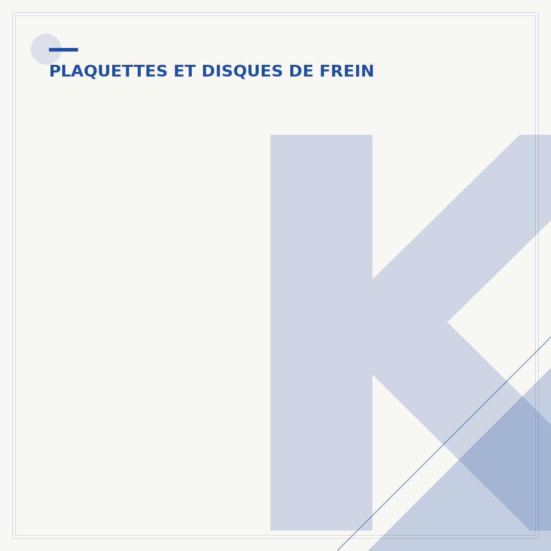 Kit disque et plaquette de frein : ce qu'il faut savoir