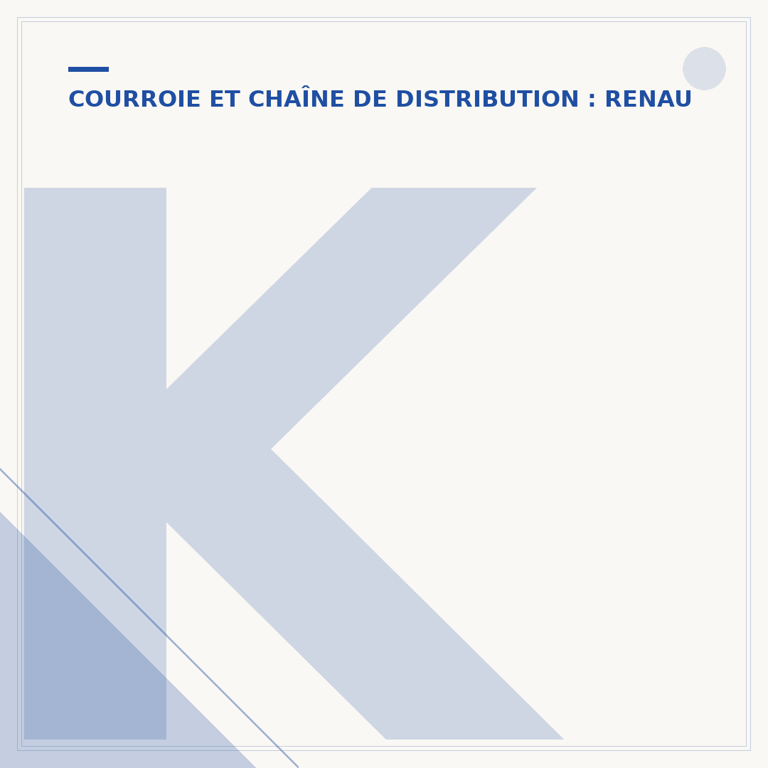 Kit de distribution Clio 4 : quand le changer et pourquoi