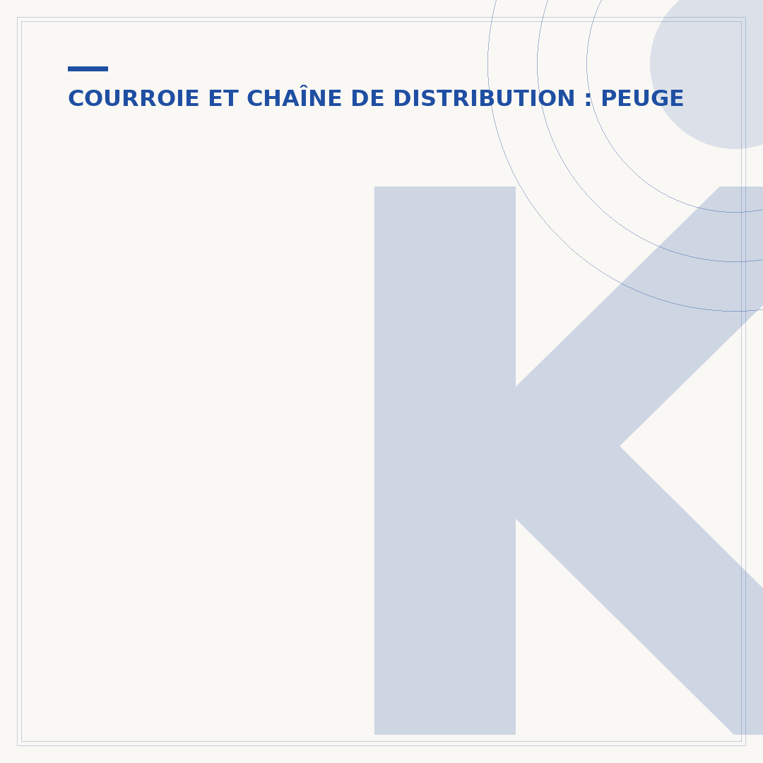 Kit distribution Peugeot : quand le changer et pourquoi