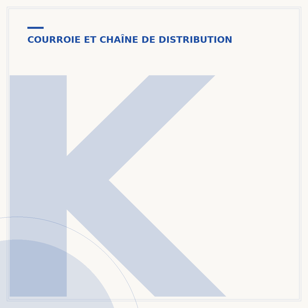 Kit de distribution et pompe à eau
