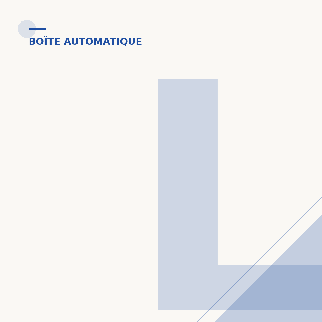 Levier de vitesse automatique : signification et utilisation