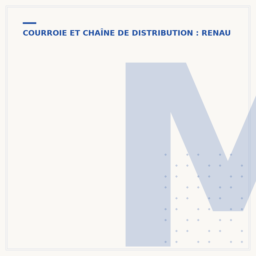 Moteur 1.0 TCe 110 : chaîne ou courroie de distribution ?