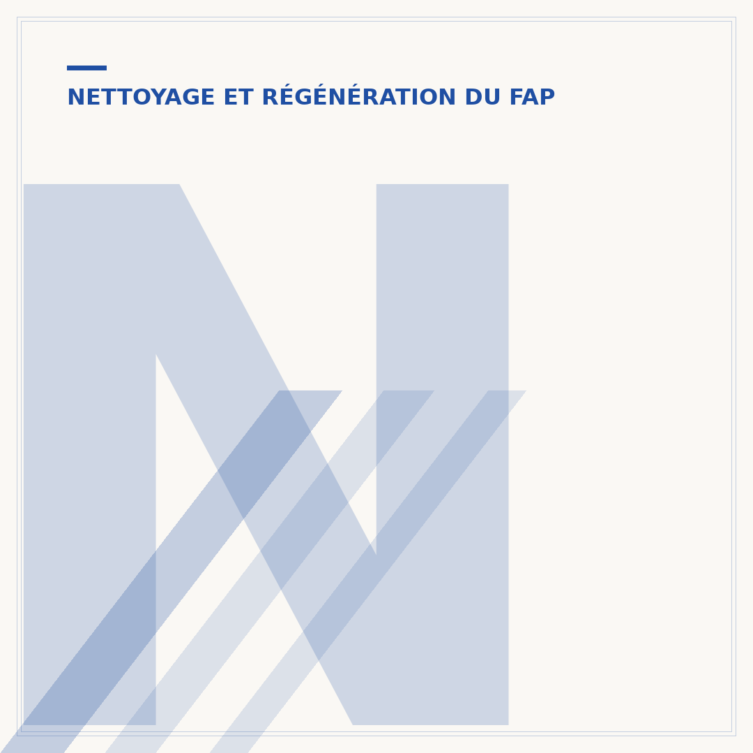 Nettoyage du FAP de la Peugeot 3008