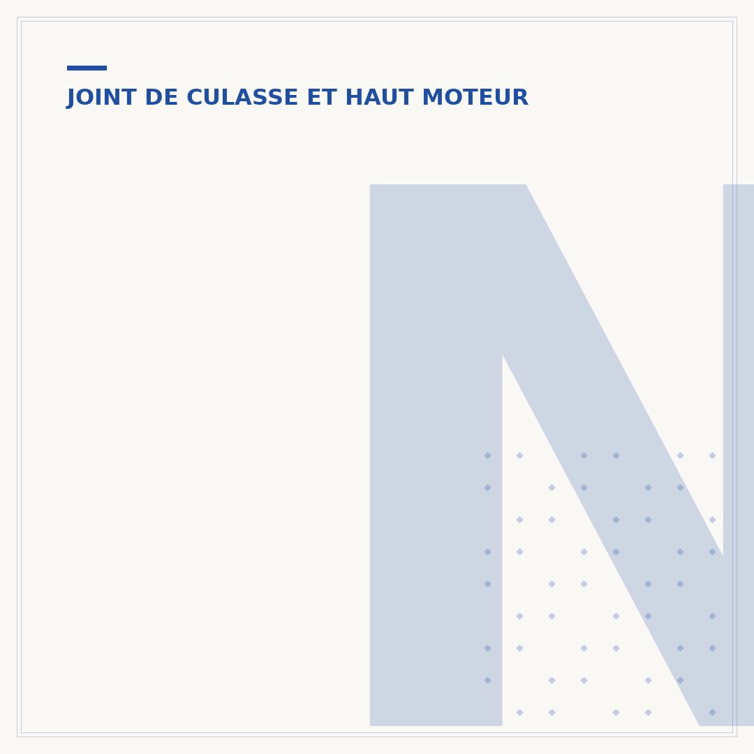 Nettoyage du plan de joint de culasse
