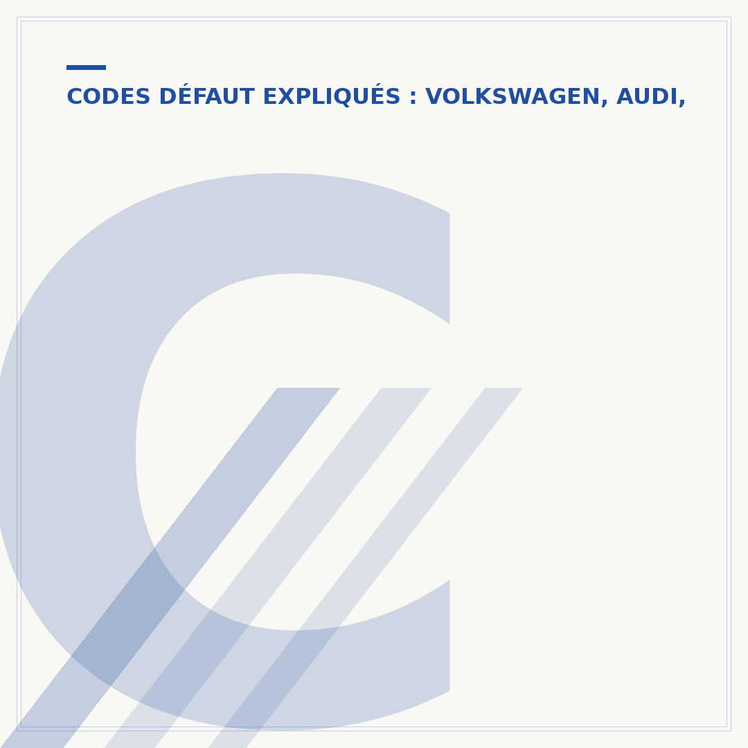 Code défaut P0016 VW : causes, symptômes et solutions