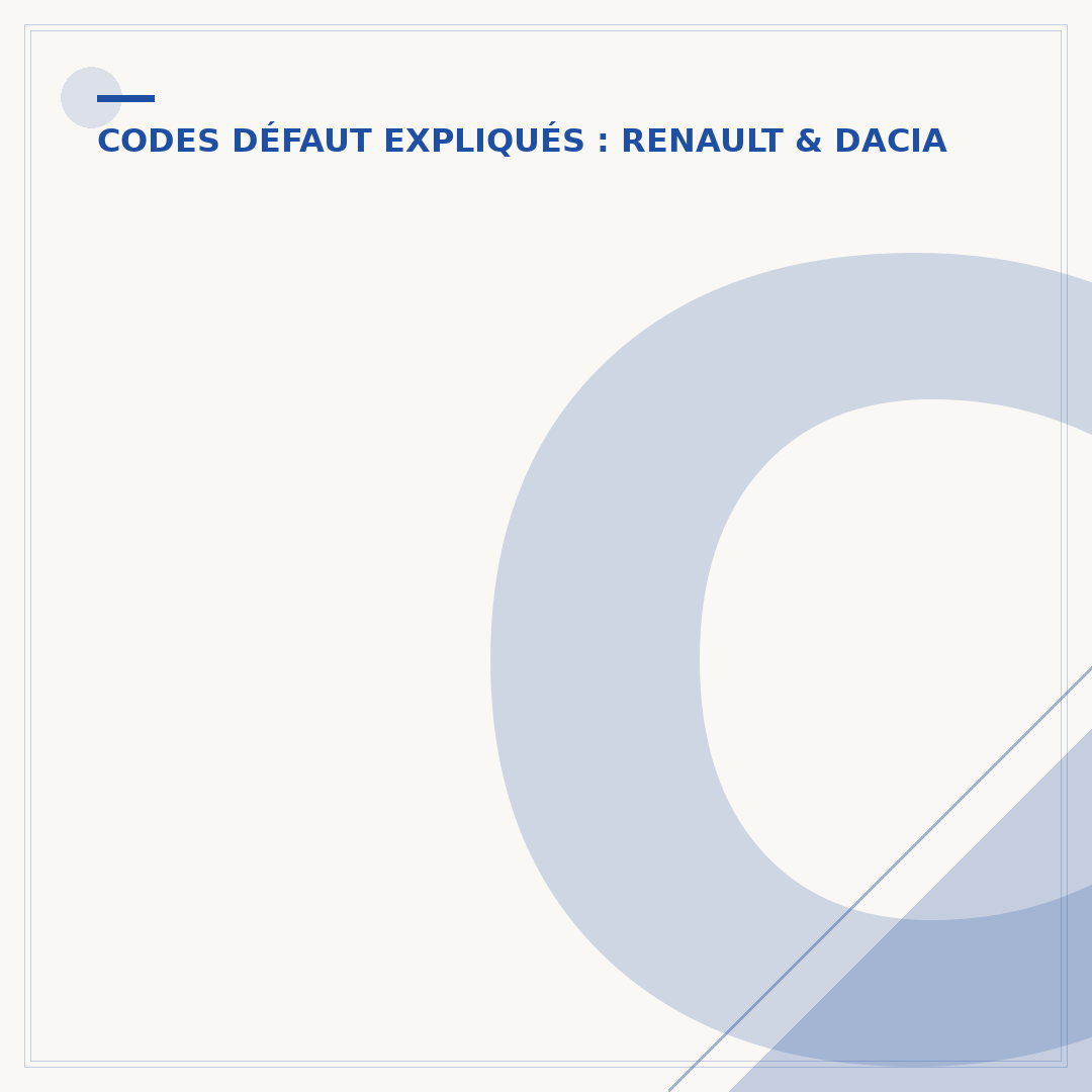 Code défaut P0380 Dacia : causes, symptômes et solutions