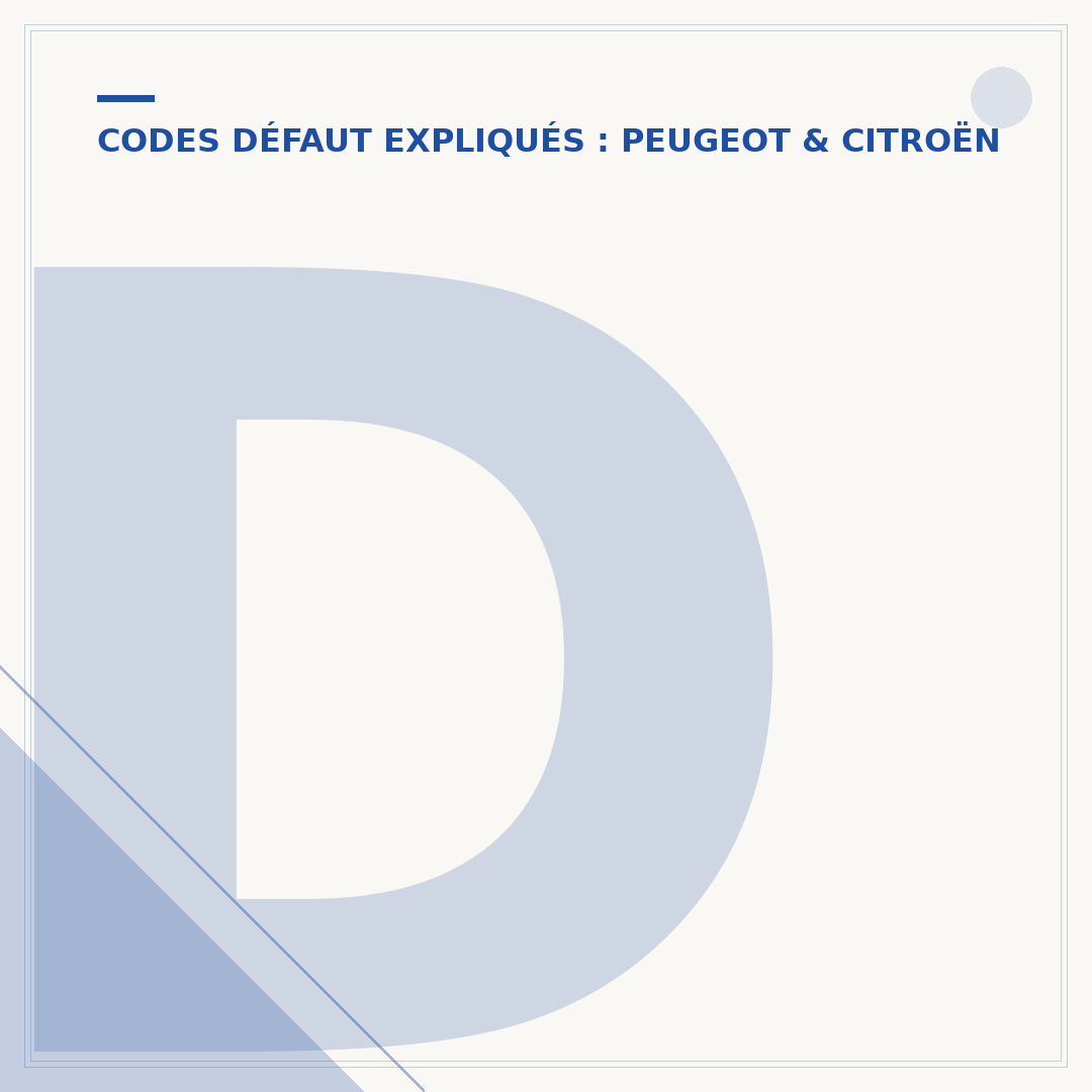 DTC P0488 Peugeot : comprendre ce code défaut moteur