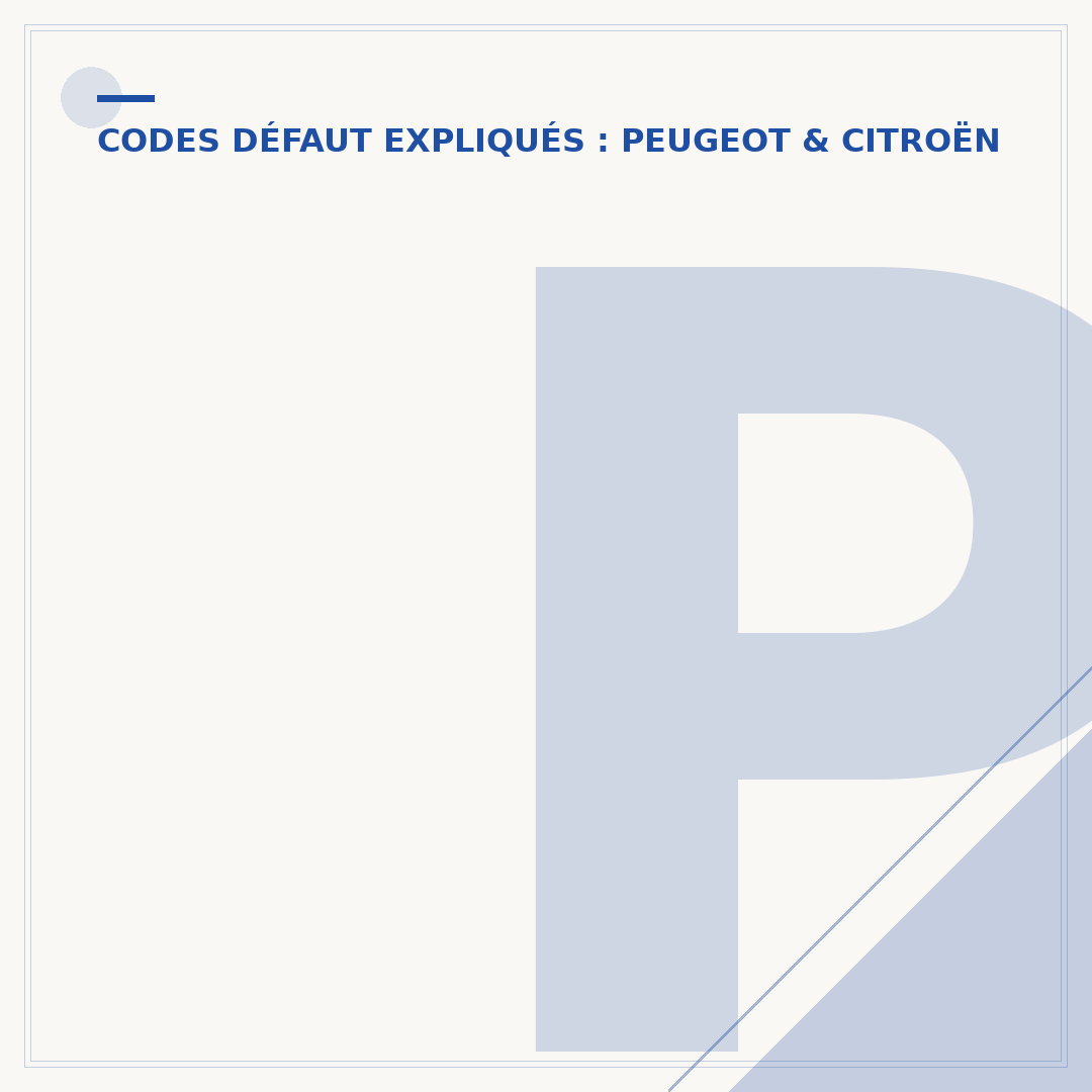 P1336 Peugeot 1.2 PureTech : comprendre ce code défaut