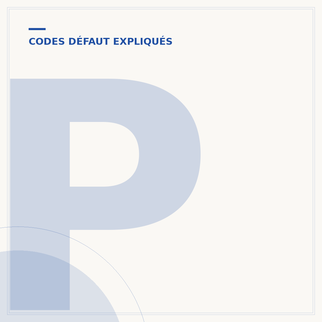 P2263 : comprendre les codes d'erreur et leurs causes