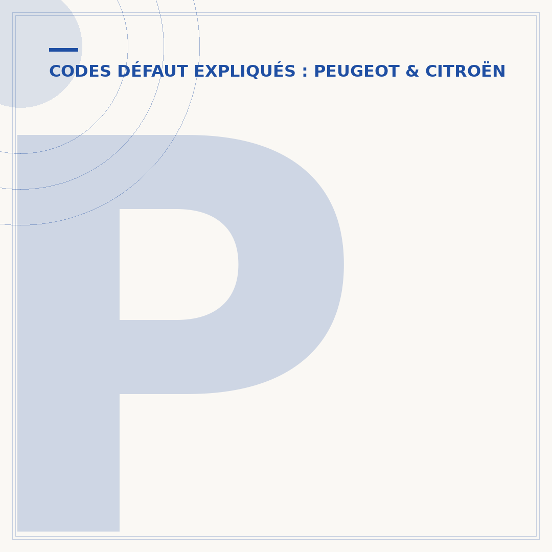P2562 Peugeot 1.6 HDI : comprendre ce code défaut