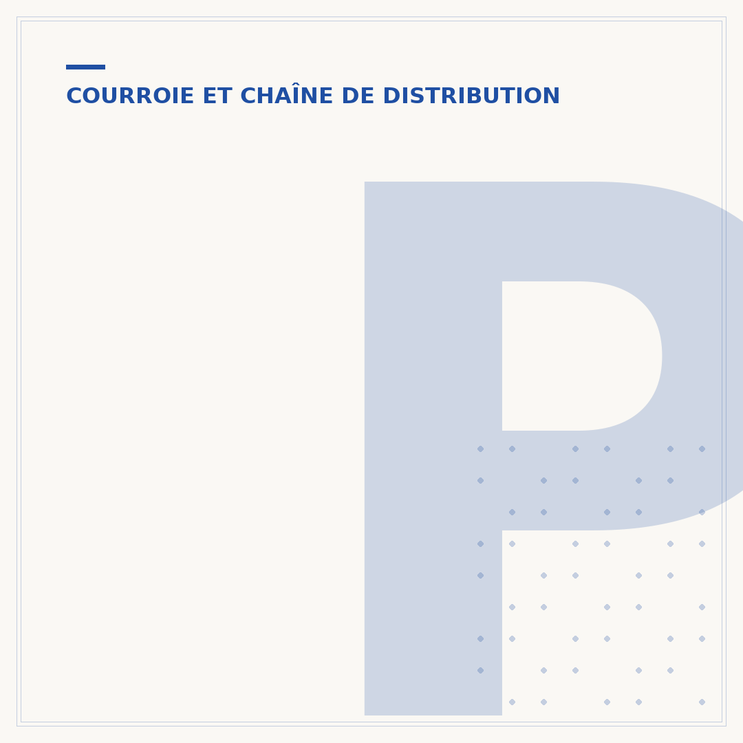 Préconisation courroie de distribution : quand la changer ?