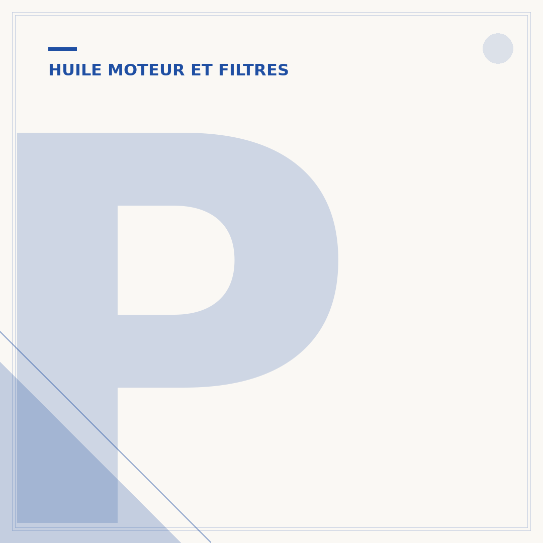 Pression d'huile moteur insuffisante