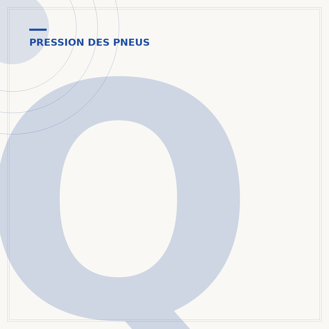 Quelle pression pour les pneus de voiture ?