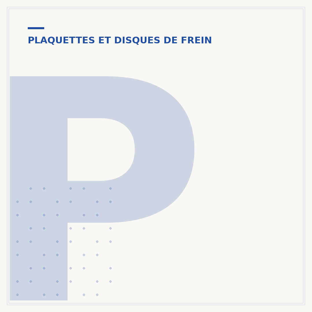 Prix pour changer les plaquettes de frein arrière