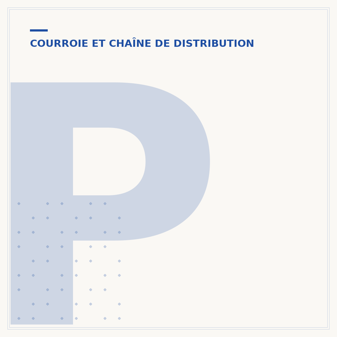 Problème de courroie de distribution