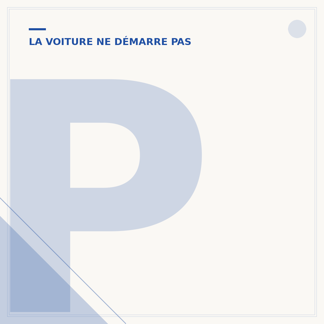 Problème de démarrage à froid du moteur diesel