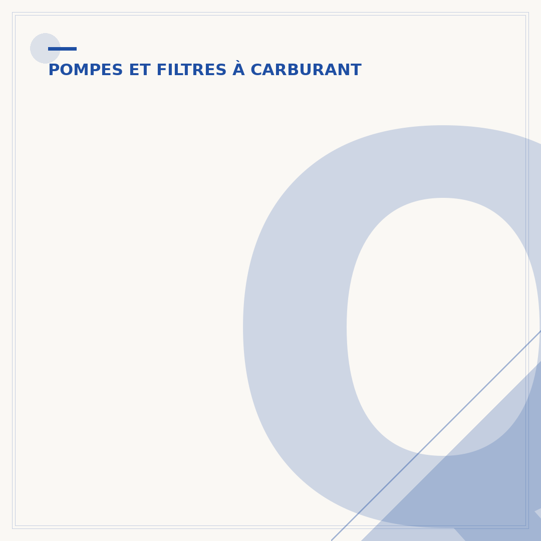 Quand changer le filtre à carburant ?