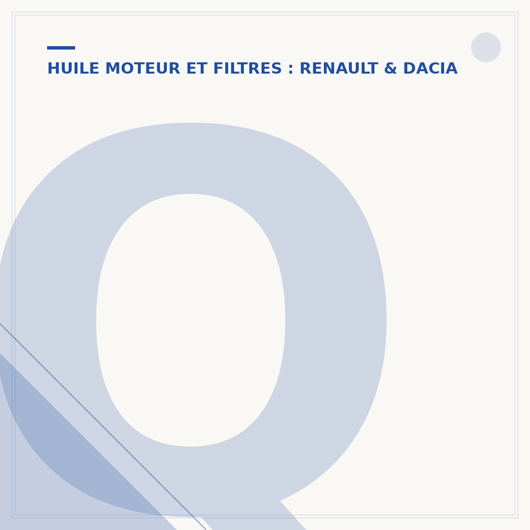 Quantité d'huile moteur Dacia Duster 1.5 dCi 110