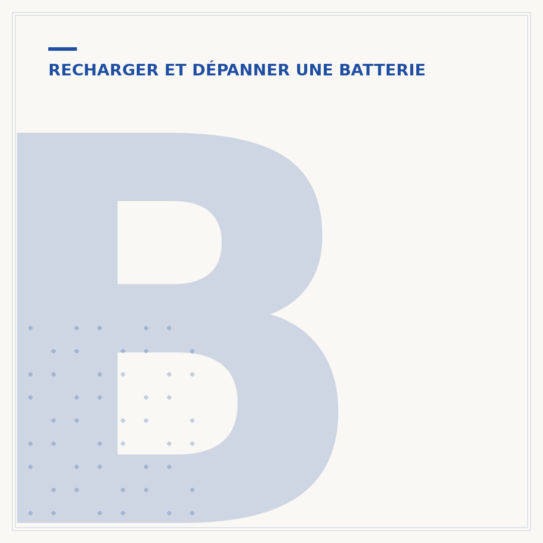 Branchement pour recharger la batterie de voiture