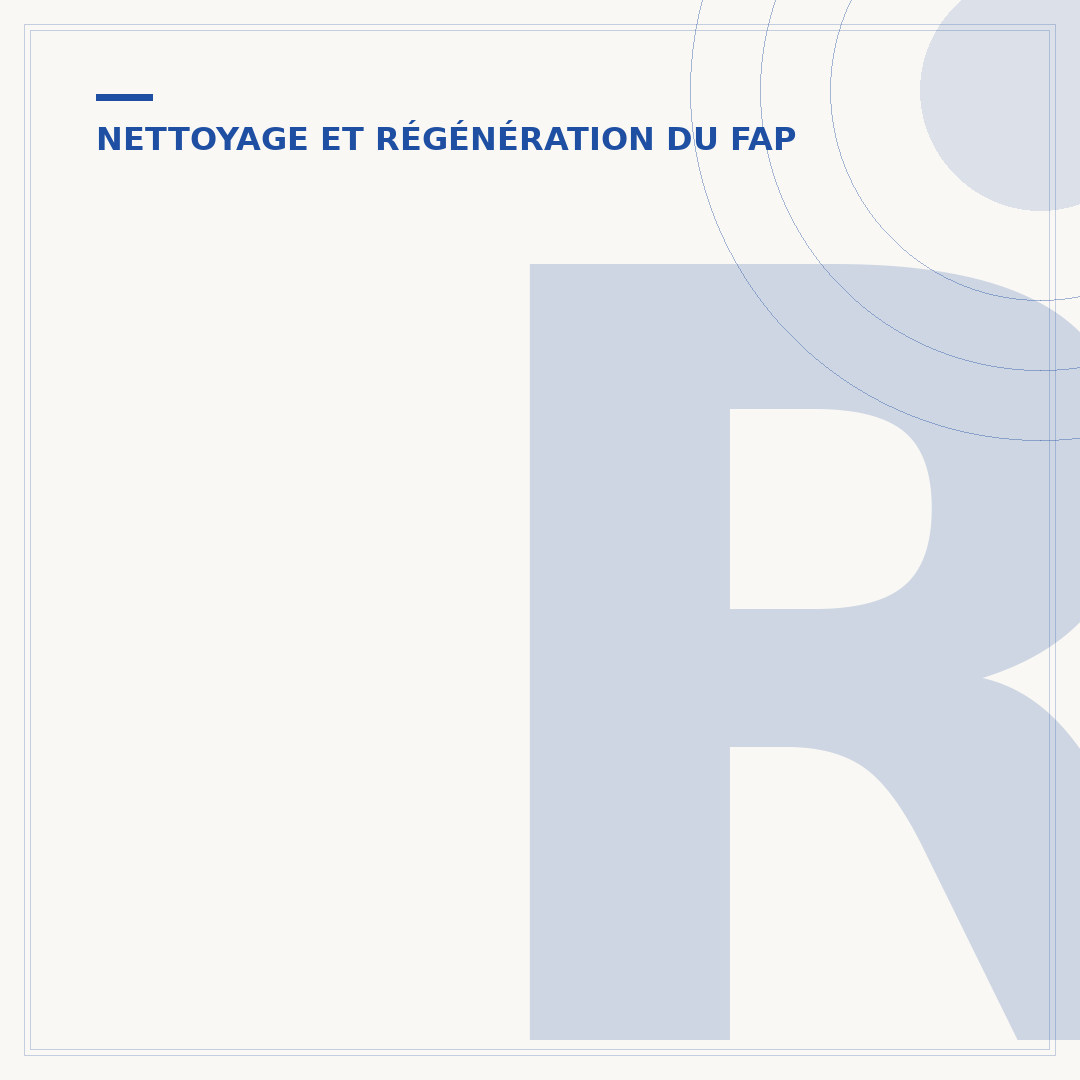 Régénération forcée du FAP