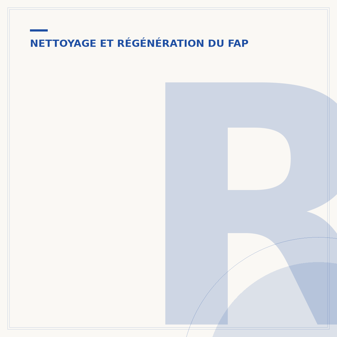 Régénérer le filtre à particules